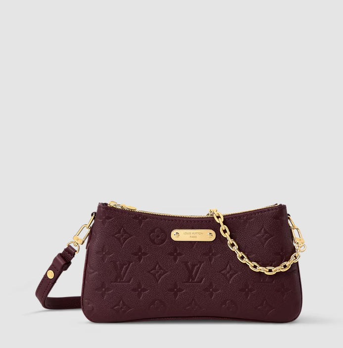 Pochette Liv Monogram Empreinte Grenat