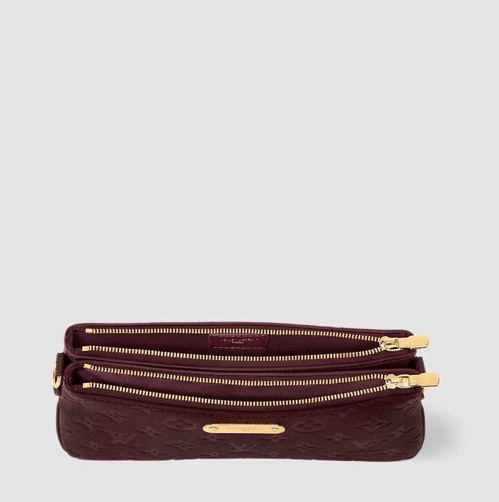 Pochette Liv Monogram Empreinte Grenat