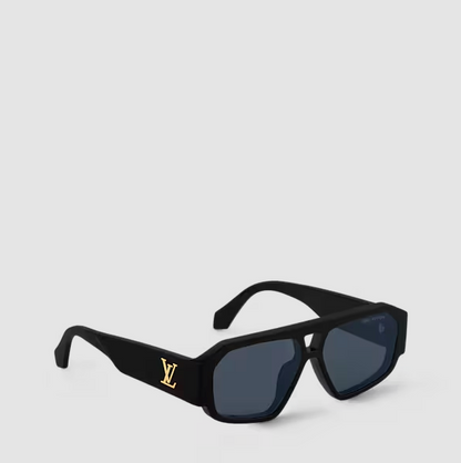 Occhiali da sole Clash Pilot Square Nero Uomo