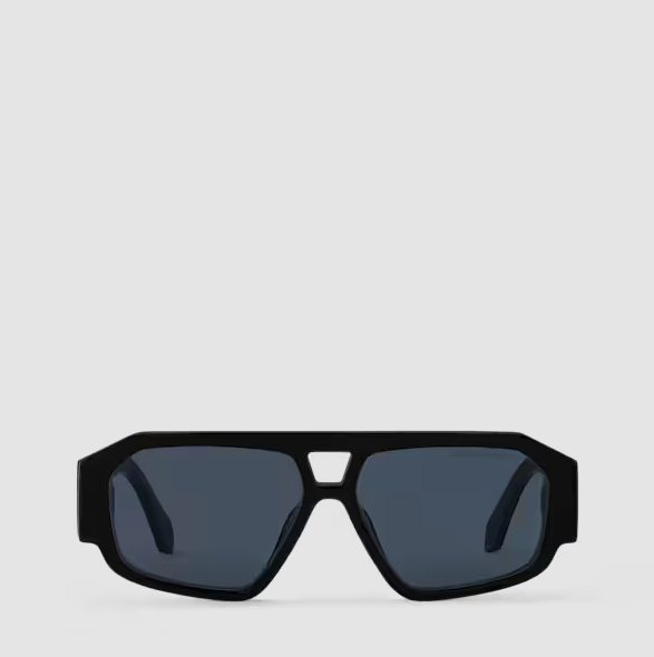 Occhiali da sole Clash Pilot Square Nero Uomo