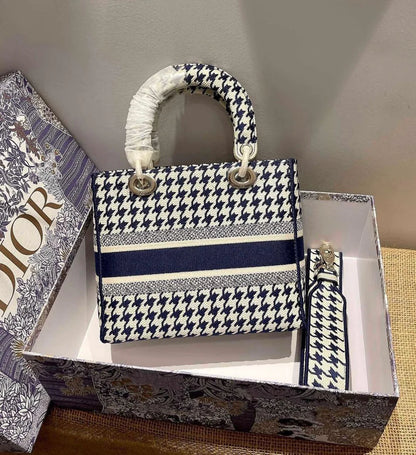 BORSA MEDIA DIOR BOOK TOTE NERO/BIANCO