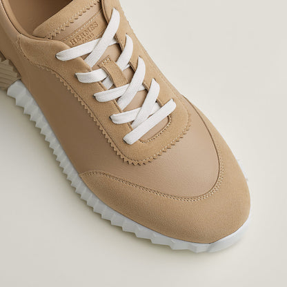 Bouncing Sneaker in pelle beige
