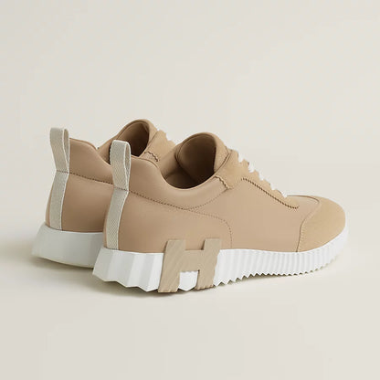 Bouncing Sneaker in pelle beige