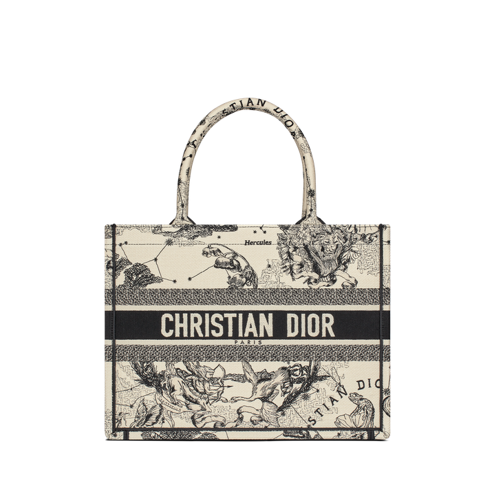 Dior Book Tote Zodiac latte e nero