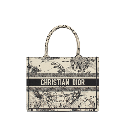 Dior Book Tote Zodiac latte e nero