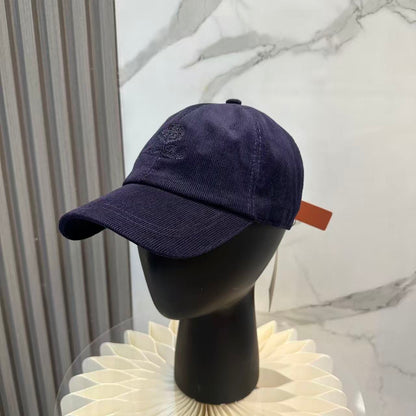Cappellino da baseball invernale in velluto Blue Navy