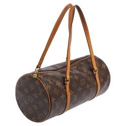 Borsa a tracolla Monogram Papillon 30 M51385 Marrone