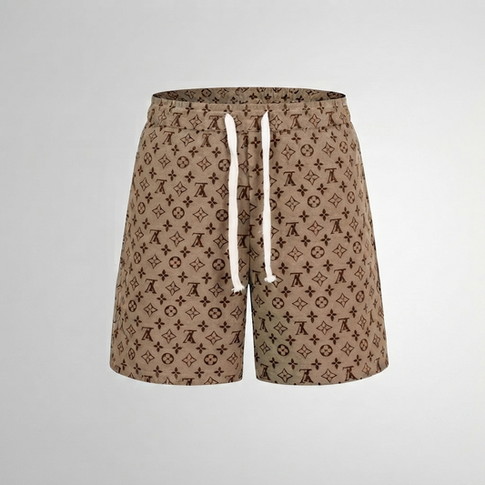 Dark Beige Monogram Canvas Swimsuit