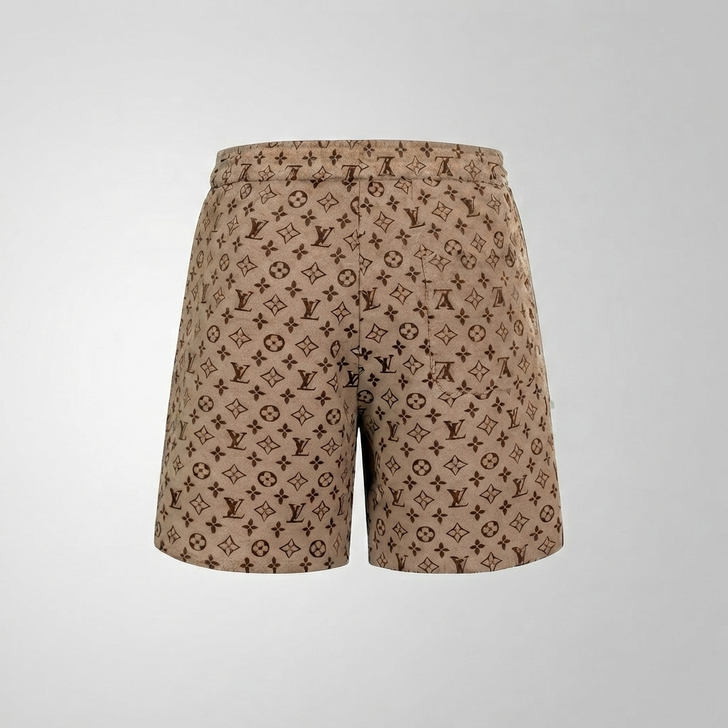 Costume da Bagno Canvas Monogram Beige Scuro